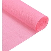 DEFNES Crepe Paper, Crepe Paper Roll 7.5ft Long 20 Inch Wide for Wedding Ceremony Various Large Festivals Decoration, Pink