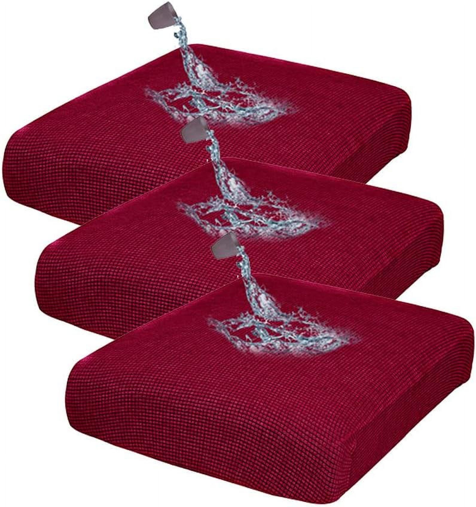 DEFNES Stretch Jacquard Individual Loveseat Cushion Cover Slipcovers Waterproof Couch Cushion