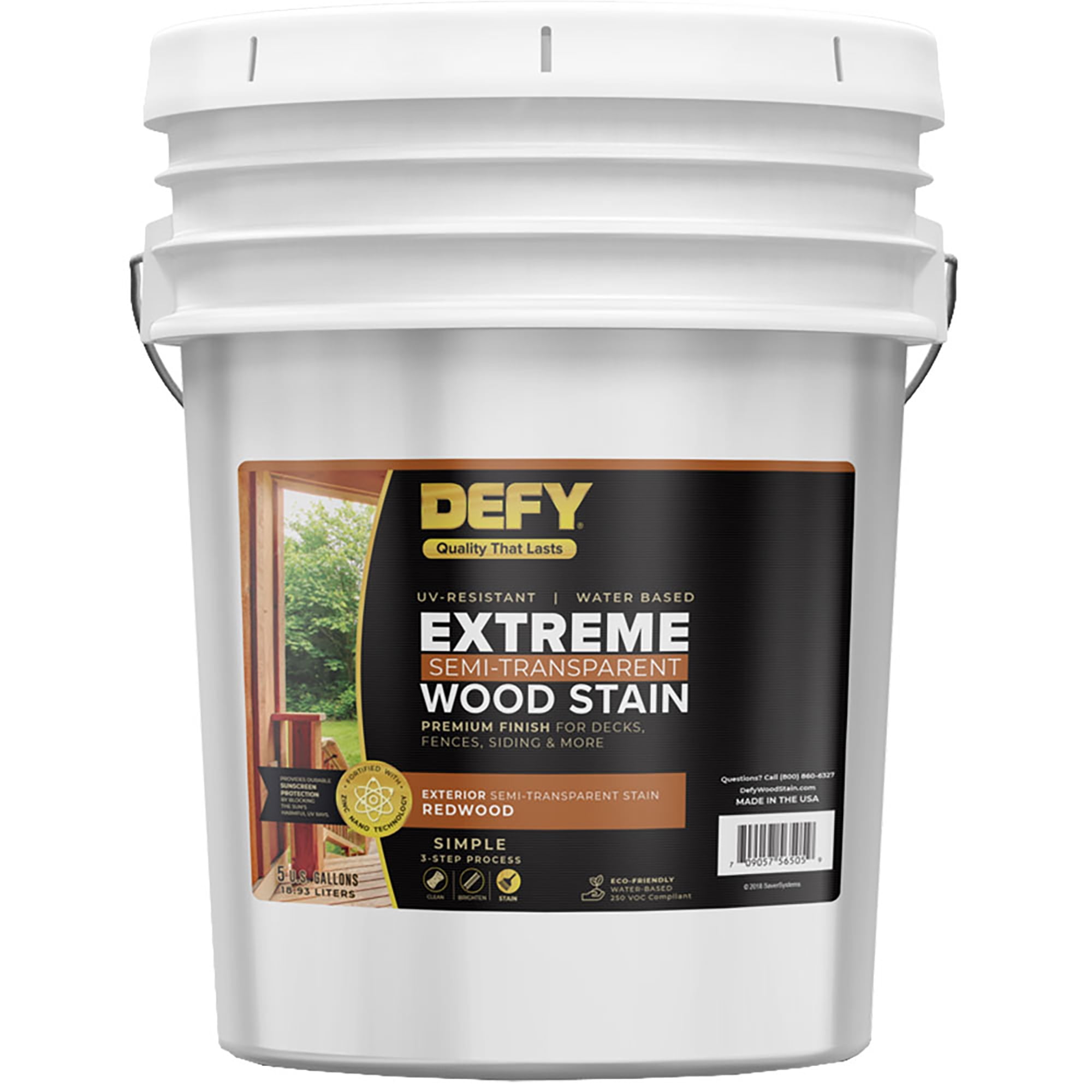 DEFY Extreme Wood Stain Redwood Tone 5gal