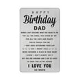 thumbnail image 1 of DEGASKEN Dad Birthday Greeting Card, Father Birthday Gifts, Wallet Card, 1 of 5