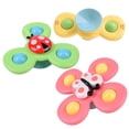 thumbnail image 1 of DEGIDEGI 3 PCS Suction Cup Spinner Fidget Toys, Anxiety Relief Sensory Spinning Tops for Toddlers, Portable Bath Toys for Kids Ages 1-3, 1 of 11