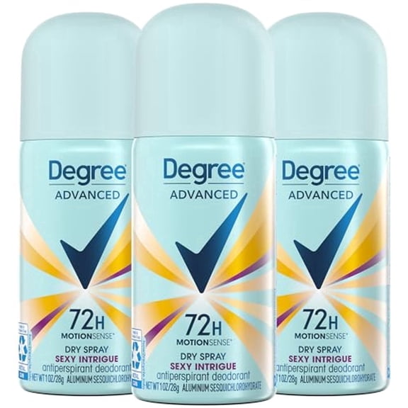 DEGREE ADVANCED DEODORANT SEXY INTRIGUE 72H MOTIONSENSE 1 OZ (PK-3)