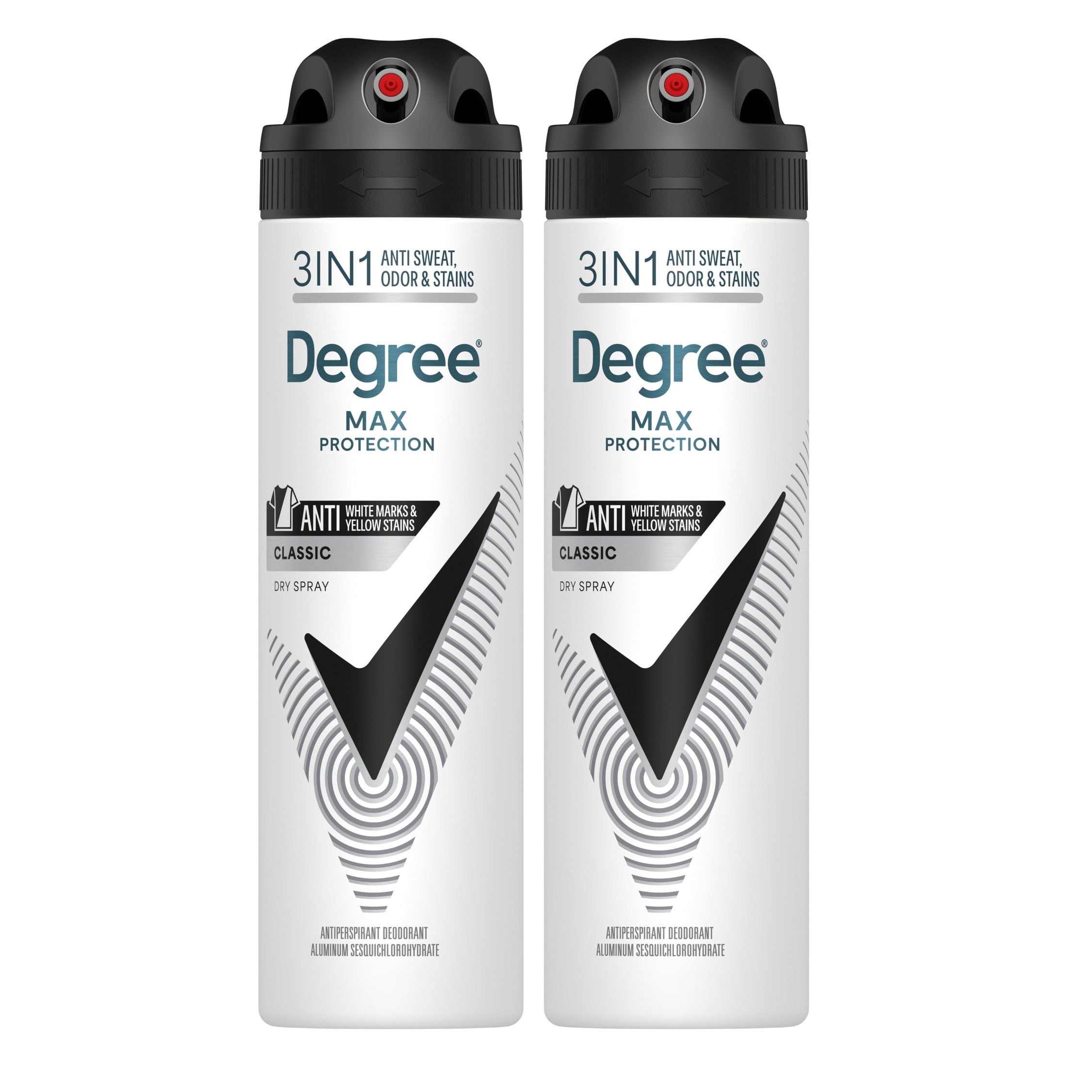 Degree Men Antiperspirant Deodorant Dry Spray 72-Hour Sweat & Odor Protection Black+White Antiperspirant For Men With MotionSense Technology, 3.8 oz Twin Pack
