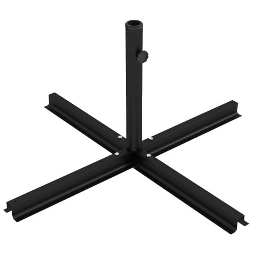 DEGUO Outdoor Universal Cross Brace Stand for Small Offset Umbrella or Large Market Umbrella, Cross Umbrella Base for Patio Umbrella, Black