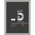 thumbnail image 1 of DEHA Design 5x7 Picture Frame Boston Frosted Silver Aluminum Metal Frame with shatter resistant acrylic glass Horizontal and Vertical format for wall or tabletop with back easel, 1 of 5