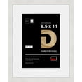 thumbnail image 1 of DEHA Design 8.5x11 Document, Certificate, Picture Frame Narvik White Wooden Frame with Shatter Resistant Acrylic Glass Horizontal and Vertical format for Wall or Tabletop with back Easel, 1 of 6
