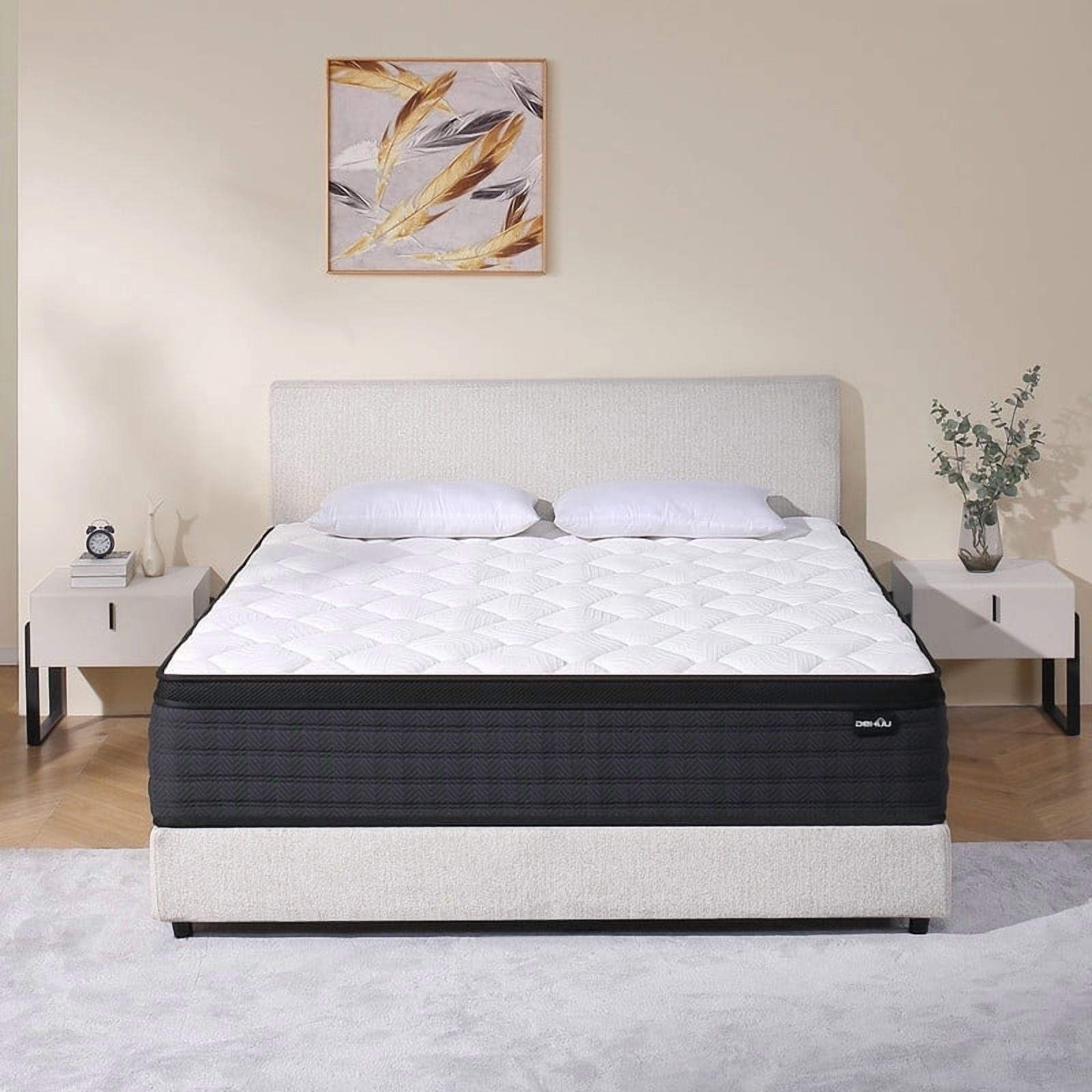 Queen Mattresses,UMIKK 10 Inch Hybrid Memory Foam Mattress And Individual Pocket
