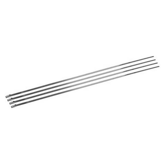 DEI 10202 Stainless Steel 14in. Locking Exhaust Ties - 4 Pack