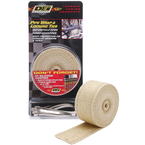 DEI (Design Engineering, Inc.) 901122; Pipe Wrap & Locking Ties Tan
