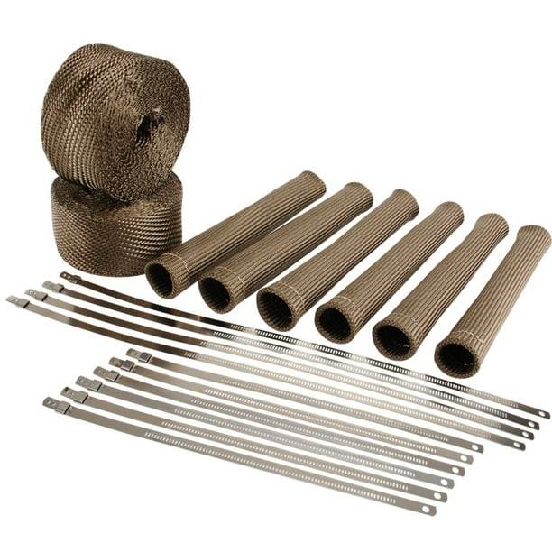 DEI Exhaust Wrap Kit Header Wrap Jeep JK 20072011 Titanium