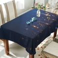 thumbnail image 1 of DEIARA Blue Music Square Tablecloth 54×72in Polyester Fabric Tablecloth Washable Dust Resistant Wrinkle Resistant, 1 of 9