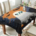thumbnail image 1 of DEIARA Cute Little Ghost Square Tablecloth 60×90in Polyester Fabric Tablecloth Washable Dust Resistant Wrinkle Resistant, 1 of 9