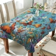 thumbnail image 1 of DEIARA Fantasy Butterfly Square Tablecloth 60×90in Polyester Fabric Tablecloth Washable Dust Resistant Wrinkle Resistant, 1 of 9