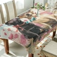 thumbnail image 1 of DEIARA Labrador Dogs Square Tablecloth 60×60in Polyester Fabric Tablecloth Washable Dust Resistant Wrinkle Resistant, 1 of 9