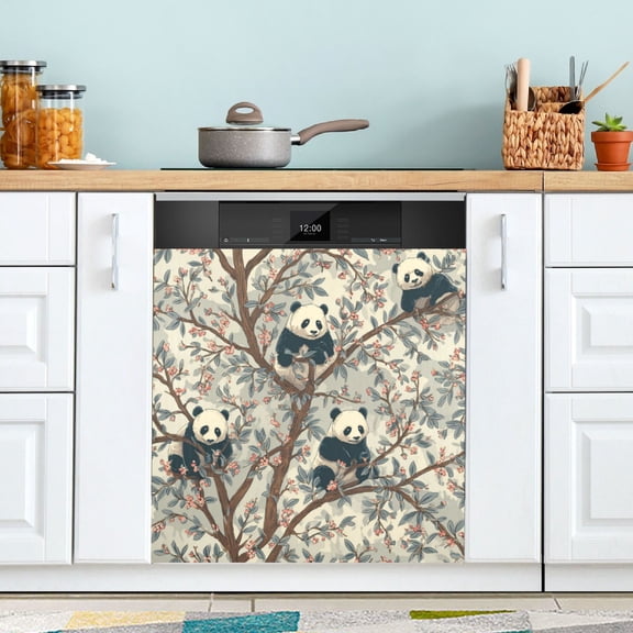 DEIARA Panda Pattern Magnetic Dishwasher Sticker Personalized DIY Beautiful and Practical Home Kitchen Fridge Decorations 2316in