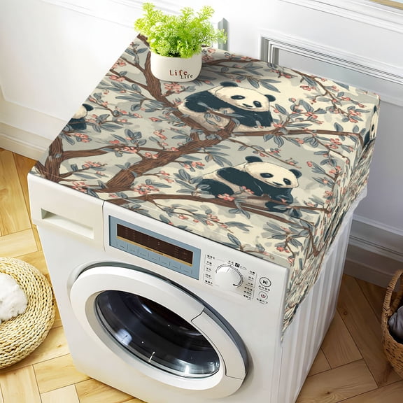 DEIARA Panda Pattern Washing Machine Cloth Dryer Refrigerator Top Cover Protective Non-Slip Mat For Kitchen Laundry