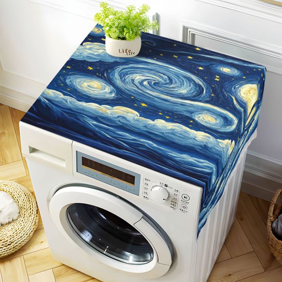 DEIARA Starry Night Washing Machine Cloth Dryer Refrigerator Top Cover Protective Non-Slip Mat For Kitchen Laundry