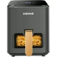 thumbnail image 1 of DEIME Air Fryer 4.2 QT Oilless Hot AirFryer 1200W Healthy Cooker Small Oven with 7 Presets, Digital LCD Touch Screen, Visual Cooking Window, 1 of 7