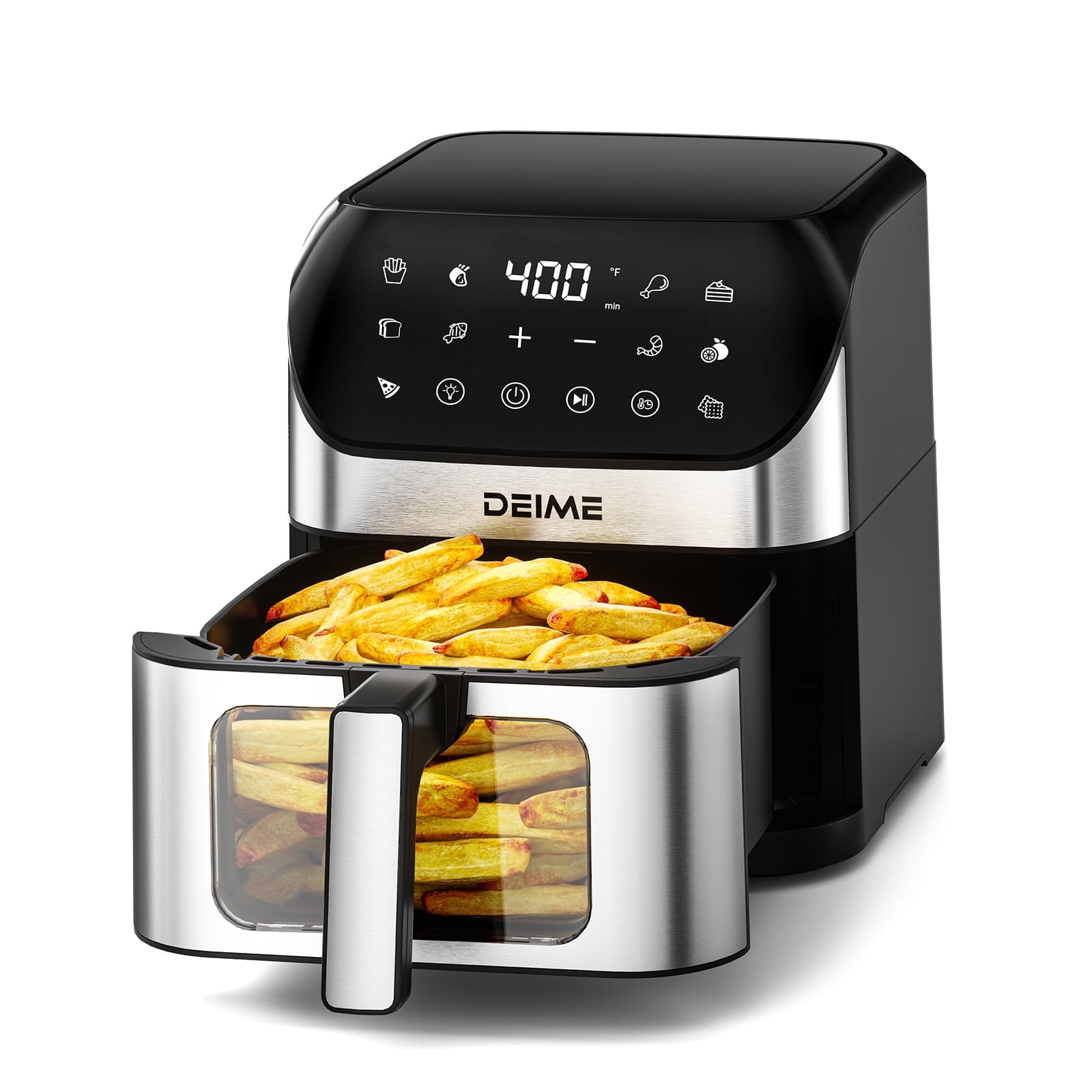DEIME Air Fryer 6.2 QT Oilless 1500W Large Capacit