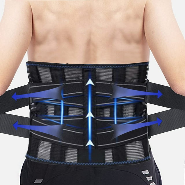 DEISNGB Back Lumbar Support Belt with Metal Stays or