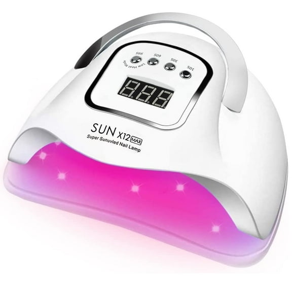 Blaward UV LED Nail Lamp, Nail dryer, 280W Fast UV Light for Nails Gel Polish, Professional Curing with 4 Timer Setting Auto Sensor, LED Gel Nail Dryer for Fingernail and Toenail Home Salon Use