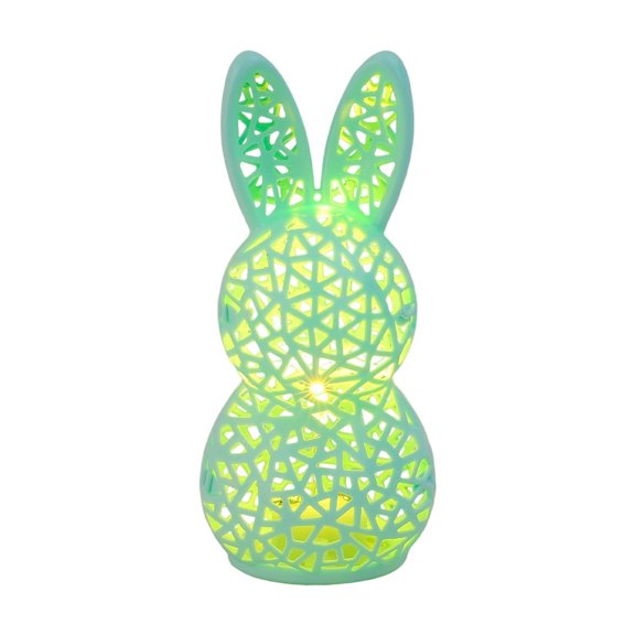 DEJUPE 3D Printed Hollow Easter Rabbit Night Light (5inch) – Cute Desk Lamp for Home Room & Holiday Party Decoration, Ideal Easter Gift for Family Friends