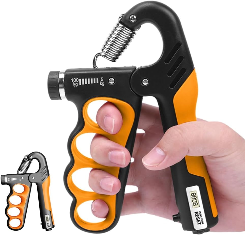 Fortalecedor De Agarre Manual Ajustable | Entrenador De Fuerza Para Antebrazo, Muñeca Y Dedos | Ideal Para Gimnasio, Escalada O Viajes