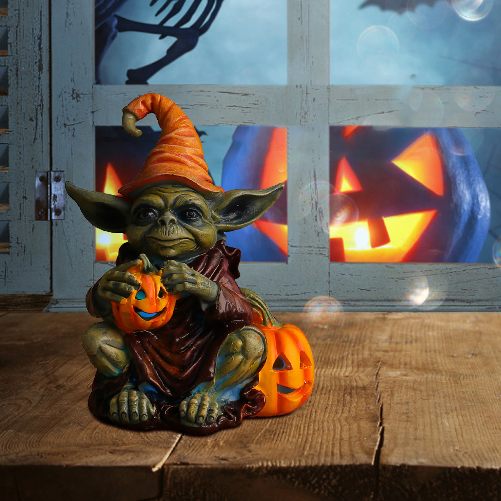 DEJUPE Halloween Decorations, Halloween Decoration Alien Resin Statue ...
