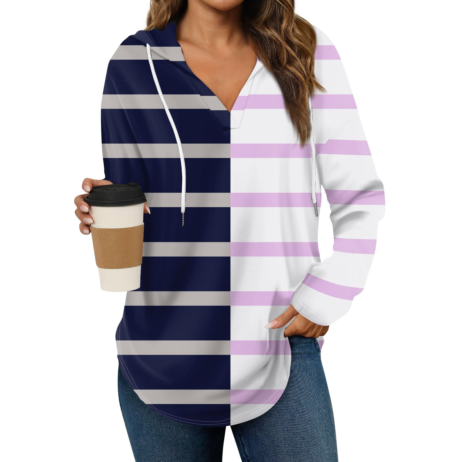 DEJUPE Halloween Decorations, Women's Short Sleeved VNeck Halloween