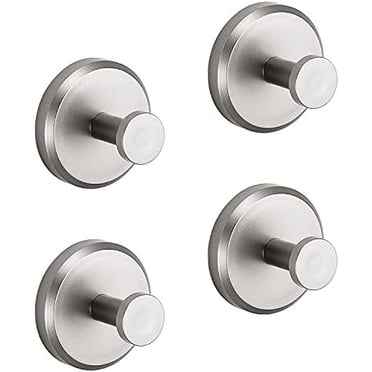 DEJUPE Suction Cup Hooks for Shower, Bathroom, Kitchen, Glass Door, Mirror, Tile – Loofah, Towel, Coat, Bath Robe Hook Holder for Hanging up to 15 lbs – Waterproof & Rustproof, Chrome (2-Pack)