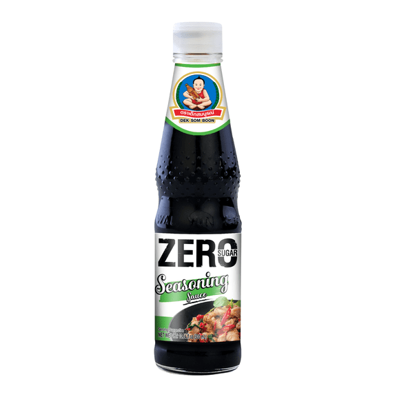DEK SOM BOON Zero Sugar Seasoning Sauce (Green Cap), Vegan, 10.14 fl oz (300 mL)