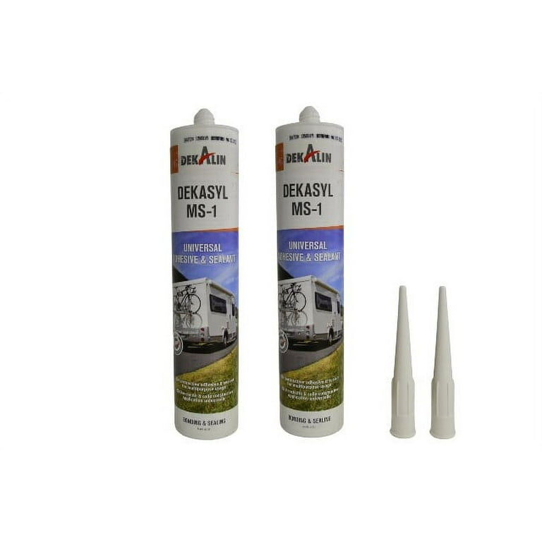 DEKALIN MS1 - DEKasyl MS-1 White 290 ml 2 Cartridge Adhesive / Sealant Seam  Sealer 