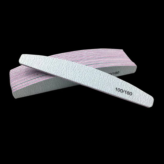 DEKAXID 50Pcs 100/180 Nail File Buffer Double Side Of The Nail File