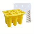 DEKAXID 6Hole Spiral Silicone Ice Cream Mold Easy DIY Popsicle Maker