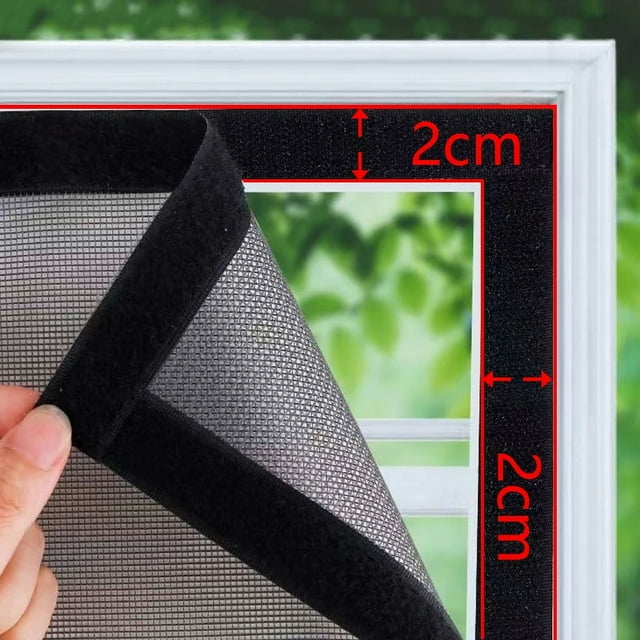 DEKAXID Black Selfadhesive removable cleaning insectproof gauze net