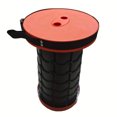 DEKAXID Compact Folding Camping Stool Lightweight Round Telescopic