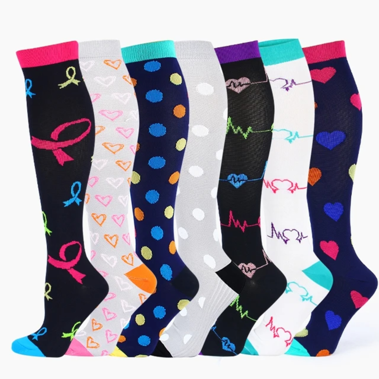 DEKAXID Cycling Compression Stockings Flying Pregnancy Swelling Sports