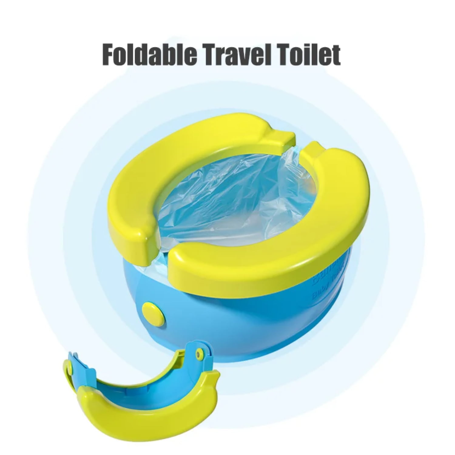 DEKAXID Folding Travel Baby Toilet Pot Portable Potty Child Potty ...