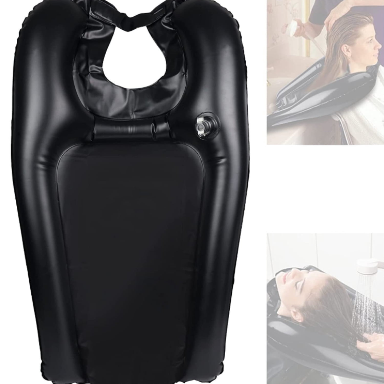 DEKAXID Inflatable Shampoo Bowl Portable Hair Washing Tray For Bedside And In Bed Lightweight