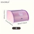 DEKAXID KEMORELA Metal Bread Box with Stainless Steel Flip Top Lid BPA