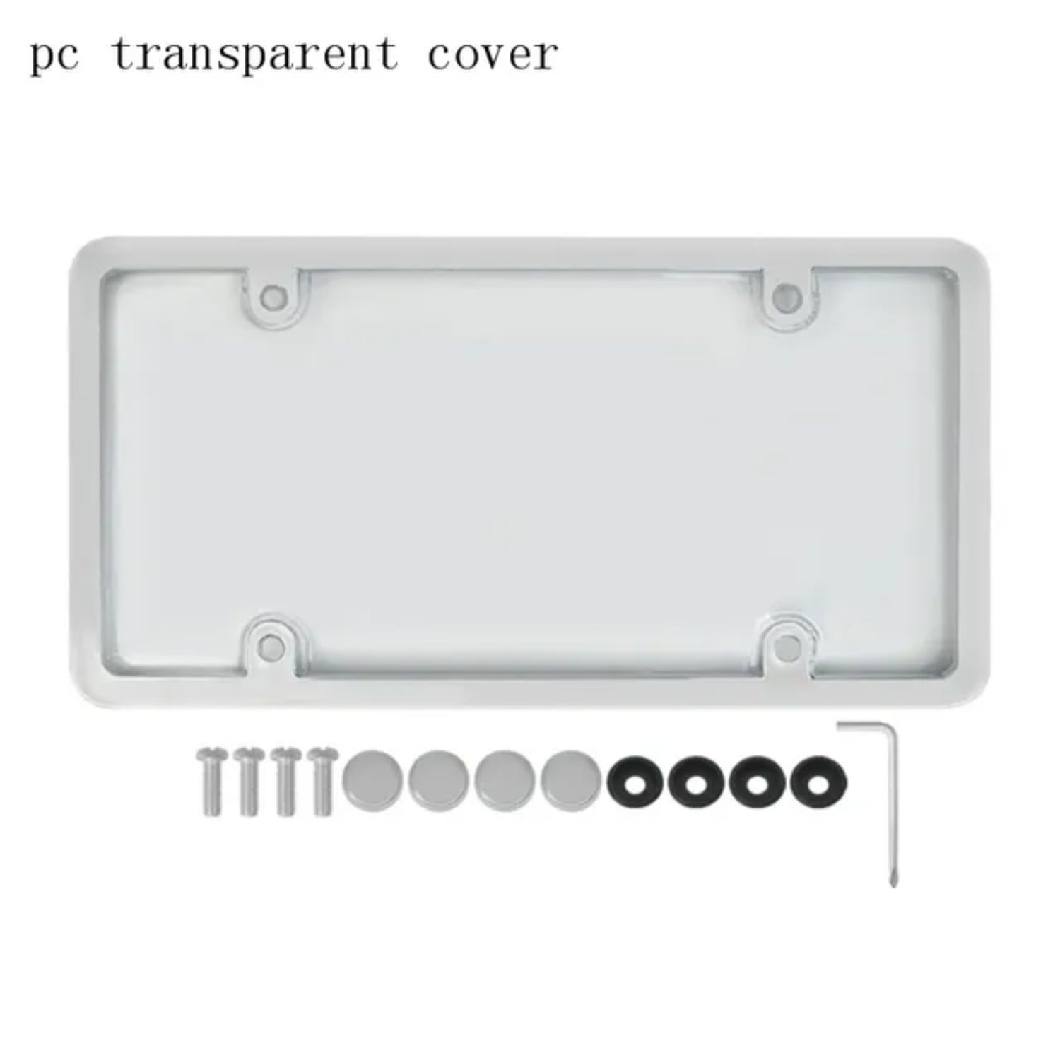 DEKAXID License Plate Cover Plastic License Plate Frame Unbreakable