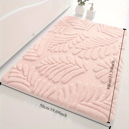 DEKAXID  Memory Foam Bath Mat  Absorbent Non-Slip Bathroom Rug  Soft Polyester Imitation Rabbit Fur  Machine Washable