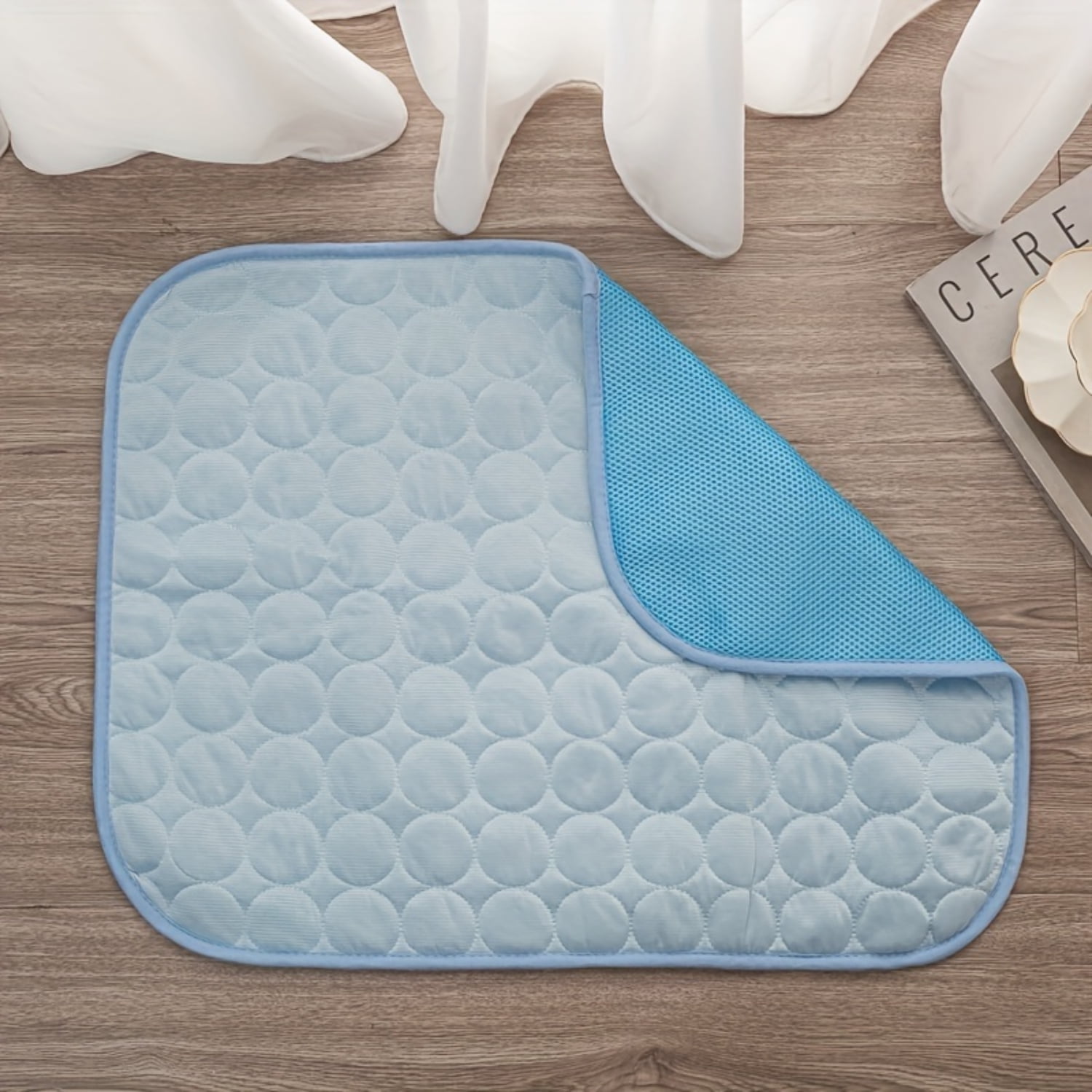 DEKAXID Pet Summer Cooling Pad Washable Rabbit Bed Breathable Ice Silk Portable And Washable