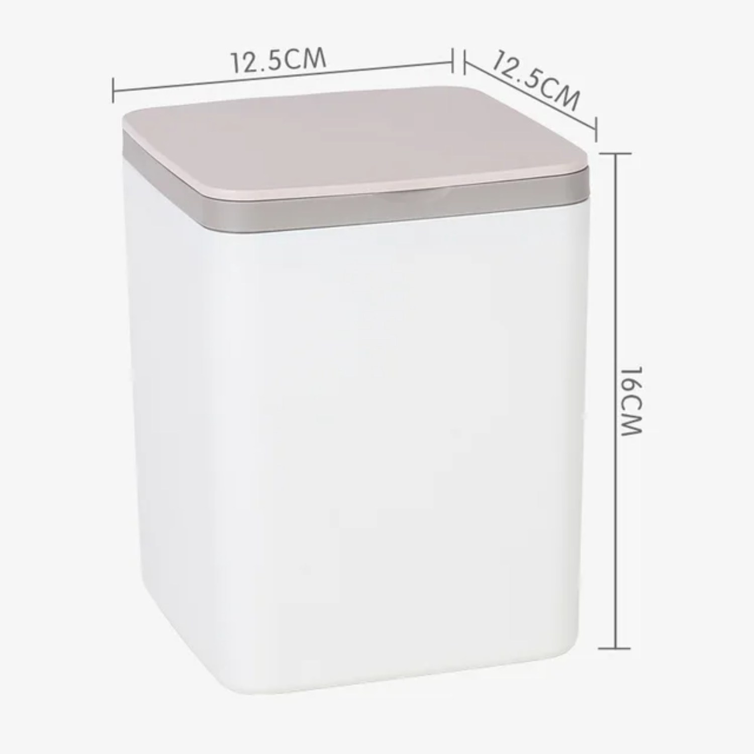 DEKAXID Square Mini Small Waste Bin Desktop Garbage Basket Home Table