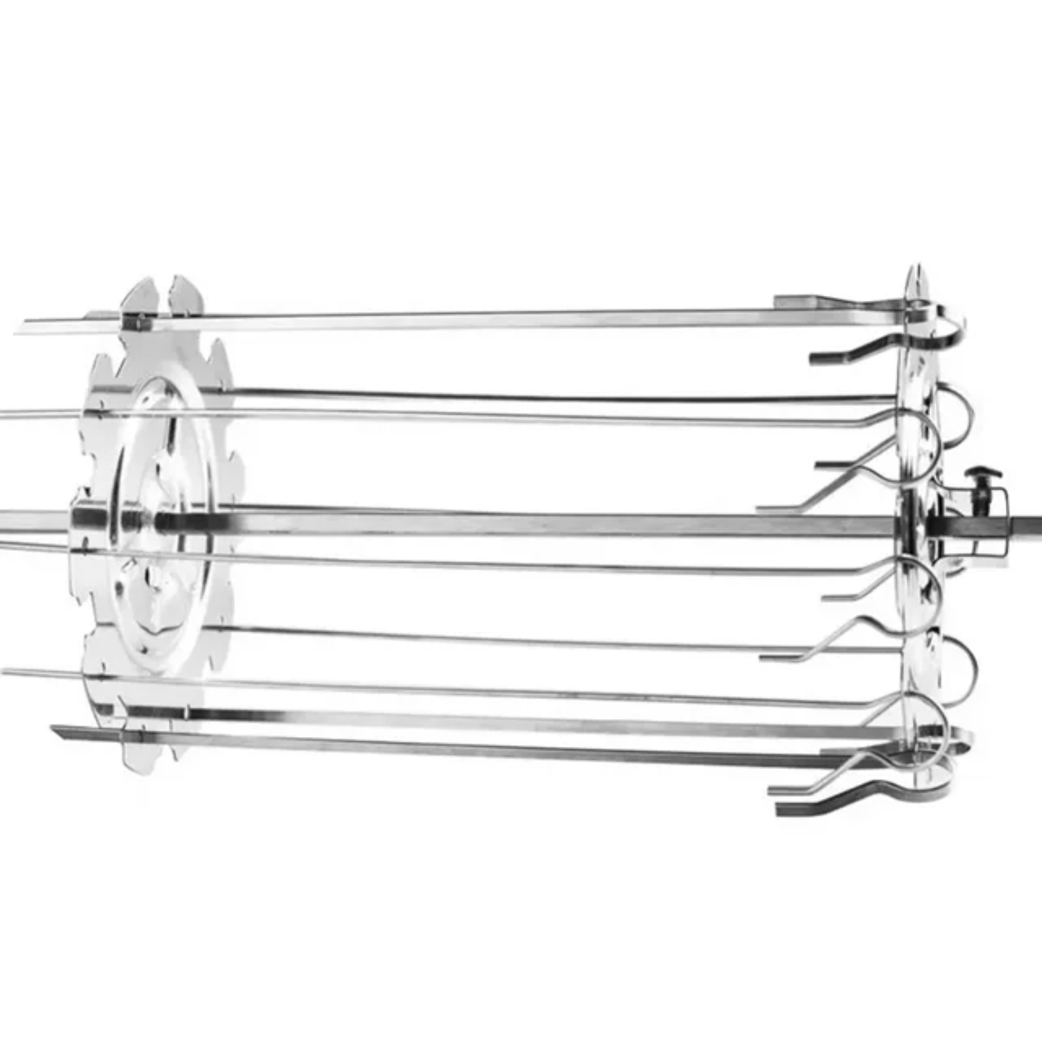 DEKAXID Stainless Steel Rotating Grill Skewers BBQ Grill Cage Barbecue