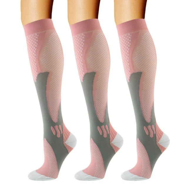 DEKAXID TANABATA 3 Pairs Men‘s Compression Socks Set Women Run