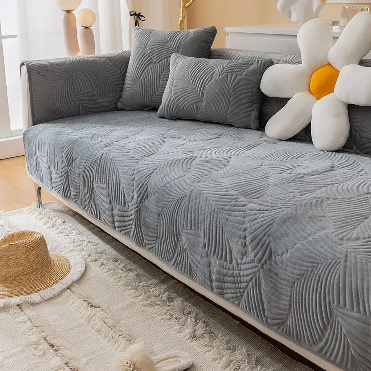 DEKAXID Velvet sofa cover stitch Adjustable sofas cover home decoration