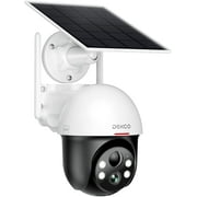 DEKCO 5MP UHD Solar Security Camera Wireless Outdoor, Home Security System with Spotlights, Night Vision, Pan Tilt 360° View, 2-Way Audio, Human Detection