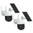 thumbnail image 1 of DEKCO Outdoor Solar Home Security Dome Camera w/ WiFi & Alarm (2 Pack), 1 of 12