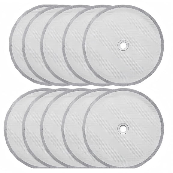 DEKEones 10 Pieces French Press Replacement Filters Mesh Filters Replacement 4 Inch Stainless Steel Replacement Screen for 1000 Ml, 34 Oz, 8 Cup French Press Coffee Makers and Tea Machines